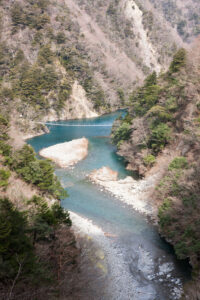 寸又峡「夢の吊橋」